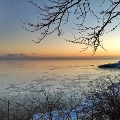 sunset on Lake Superior